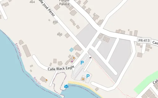 Map showing Aqua Marina Beach Club
