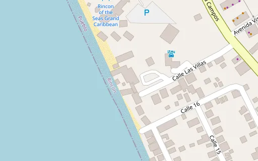 Map showing Villa Cofresí